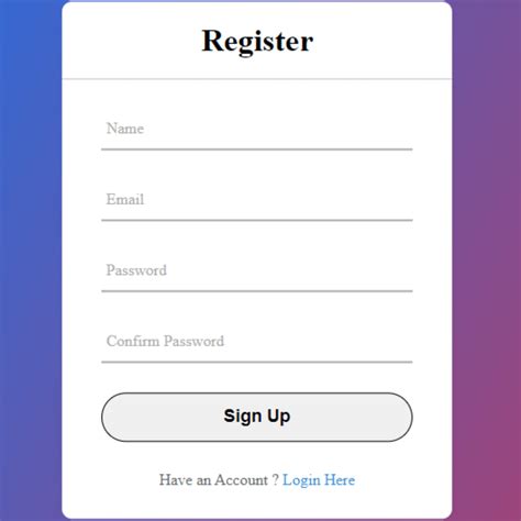 Register Form .